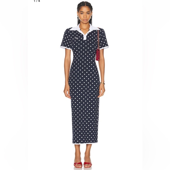 ISO‼️ ROWEN ROSE LONG POLO DRESS SIZE 42 - Picture 4 of 8